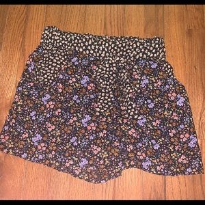 American Eagle Floral Tie-Up Shorts